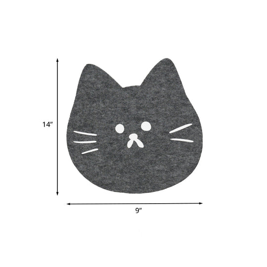 Cartoon LED Wall Lamp for Kids Bedroom with Felt Sheep, Pine Tree, and Airship - Available in Pink, Green, and Blue