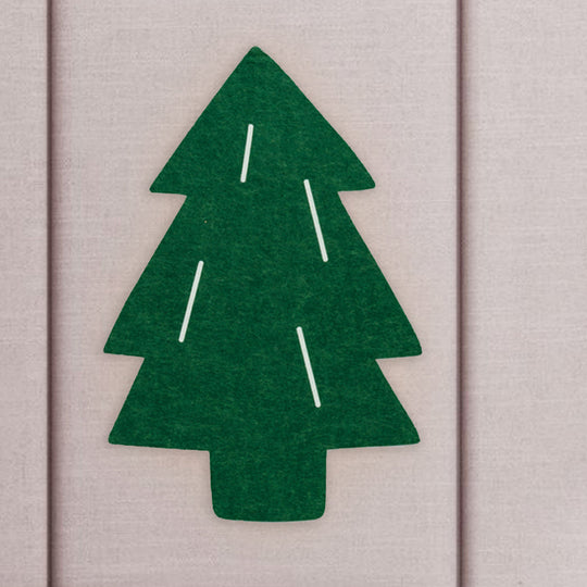 Cartoon LED Wall Lamp for Kids Bedroom with Felt Sheep, Pine Tree, and Airship - Available in Pink, Green, and Blue