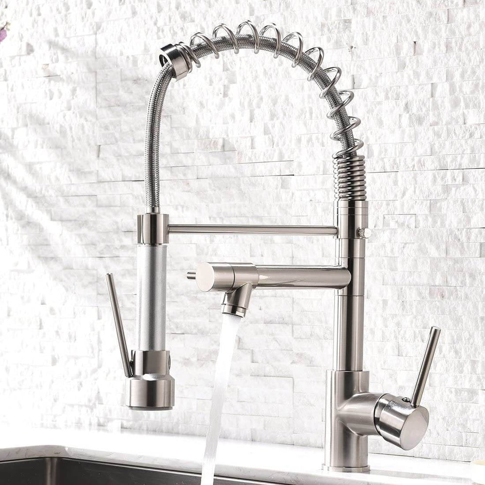 HydroBliss - Dual Spout Pull Out Spring Faucet