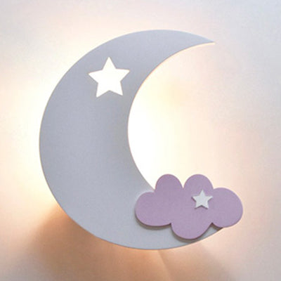 Cartoon Cloud LED Wall Sconce for Child's Bedroom - Energy Saving and Acrylic Material