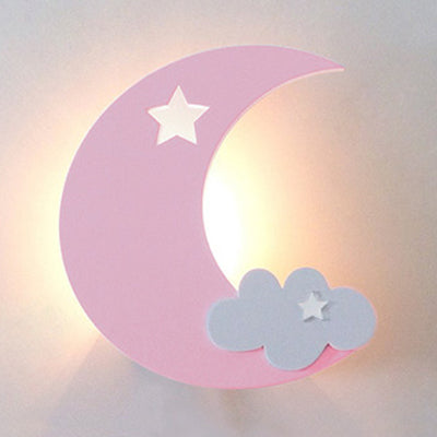 Cartoon Cloud LED Wall Sconce for Child's Bedroom - Energy Saving and Acrylic Material