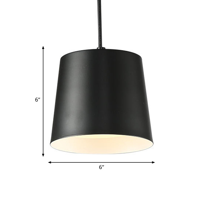 Modern LED Black Hanging Ceiling Lamp with Acrylic Diffuser - Perfect for Restaurants