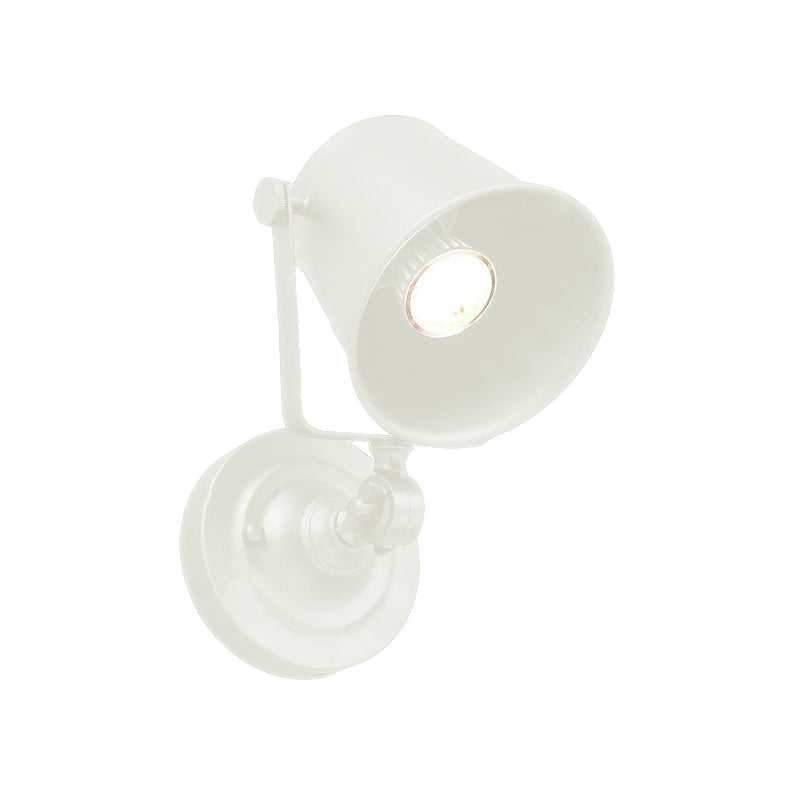 Antique Style Iron Wall Sconce - Outdoor Wall Mounted Lamp, Adjustable, Black/Grey