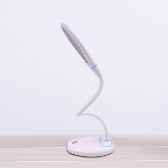 Smart Touch Stepless Dimmable LED Desk Lamp: Flexible USB Reading Light
