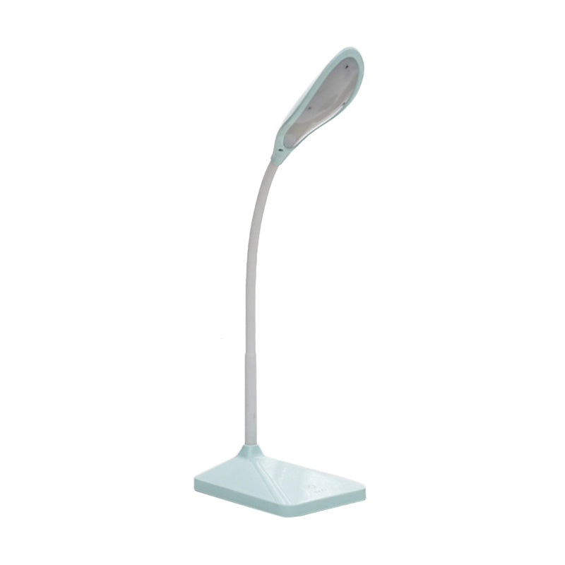 Modern Touch Control LED Desk Lamp - Rechargeable Reading Light in Blue/Pink/White