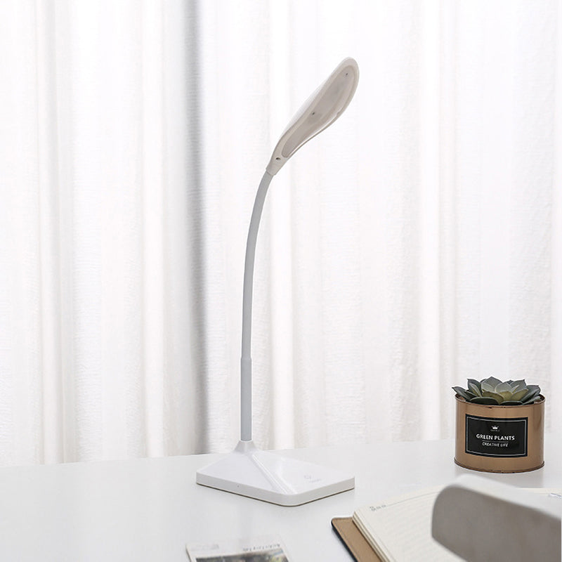 Modern Touch Control LED Desk Lamp - Rechargeable Reading Light in Blue/Pink/White