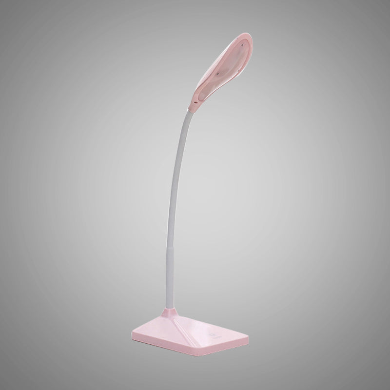 Modern Touch Control LED Desk Lamp - Rechargeable Reading Light in Blue/Pink/White