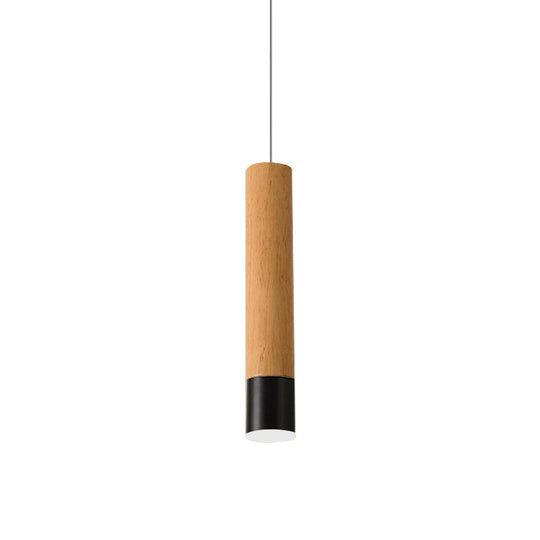 22.5"/26"/30" Modern Wooden Study Room LED Pendant Light with Warm/White Light Options