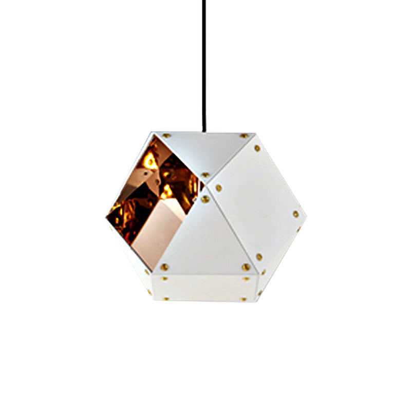 Modern Black/White Multifaceted Metal Chandelier Light - 8/12 Heads - Perfect for Dining Rooms and More!