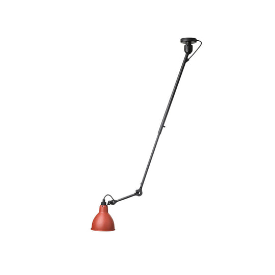 Modern Dome Pendant Lamp with Articulating Arm - Black/Gray Ceiling Light for Kitchen