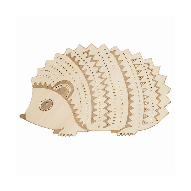 Hedgehog LED Wall Sconce for Kids' Bedside - Left/Right Facing, Flush Mount