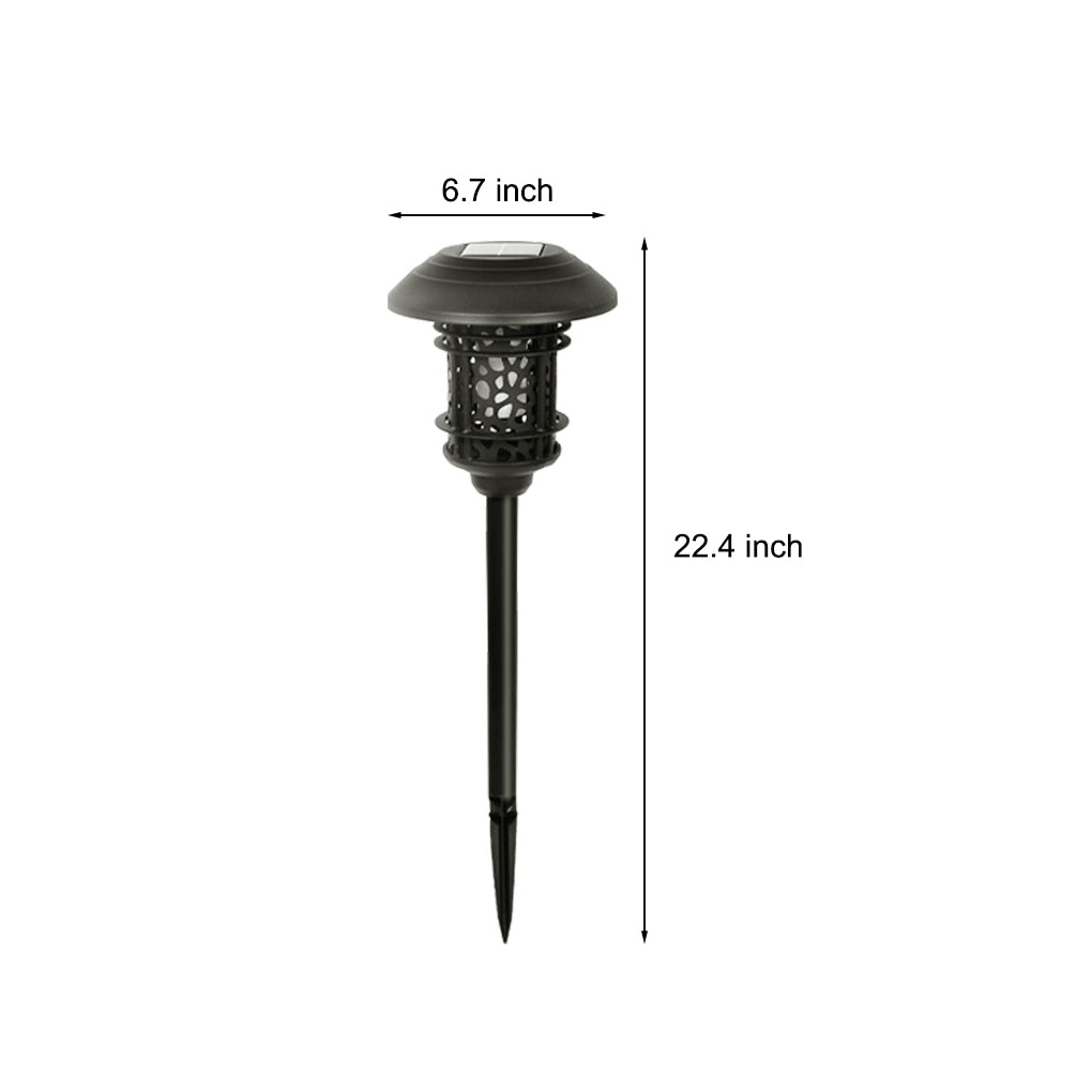Waterproof Hollow Solar Flame Lawn Lights