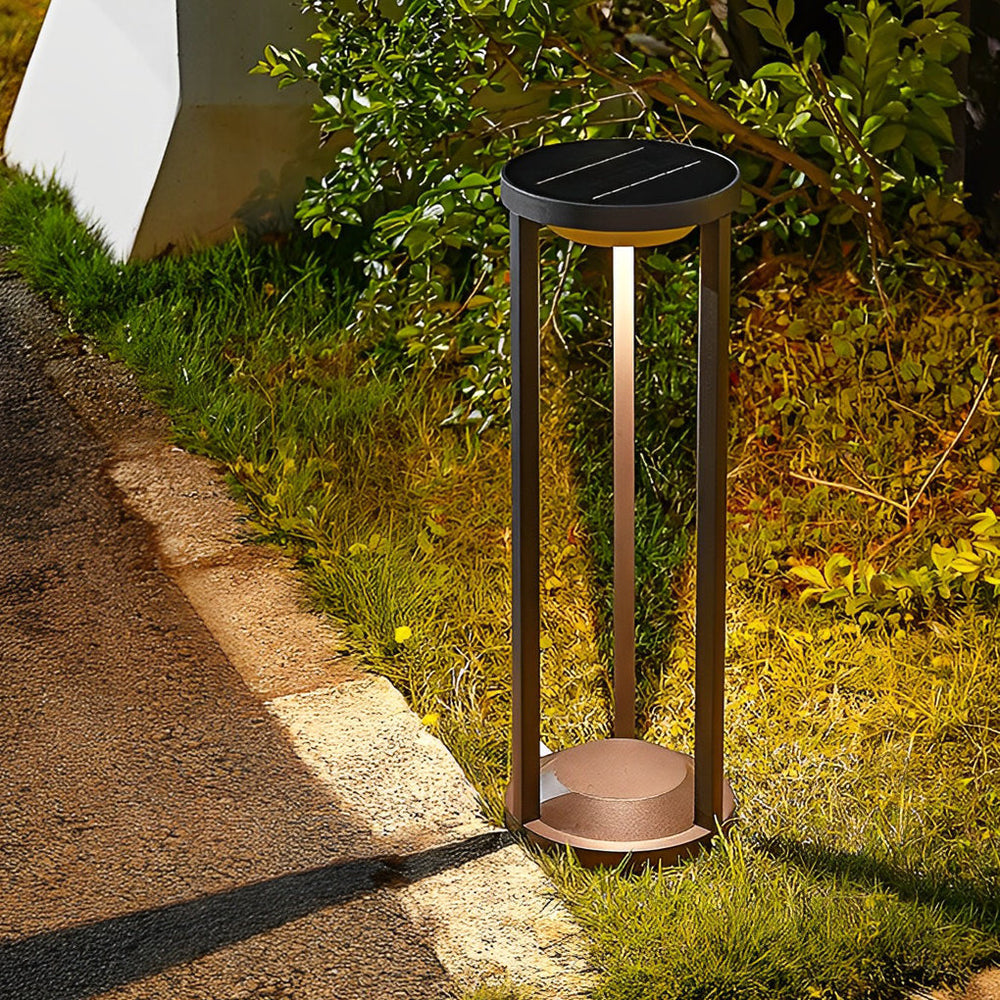 Adjustable Brightness LED Solar Path Lights Waterproof Lawn Lamps