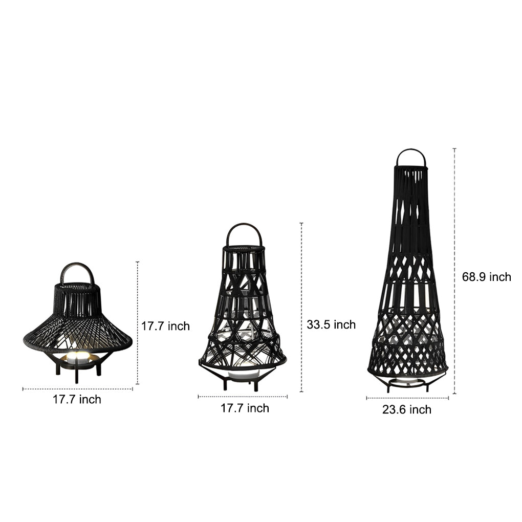 Tribal Outdoor Floor Lamp