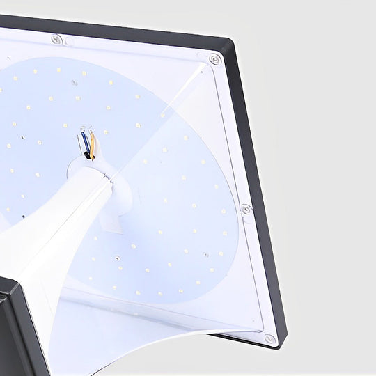 Creative Square Retro LED Solar Fence Post Light Waterproof Outdoor