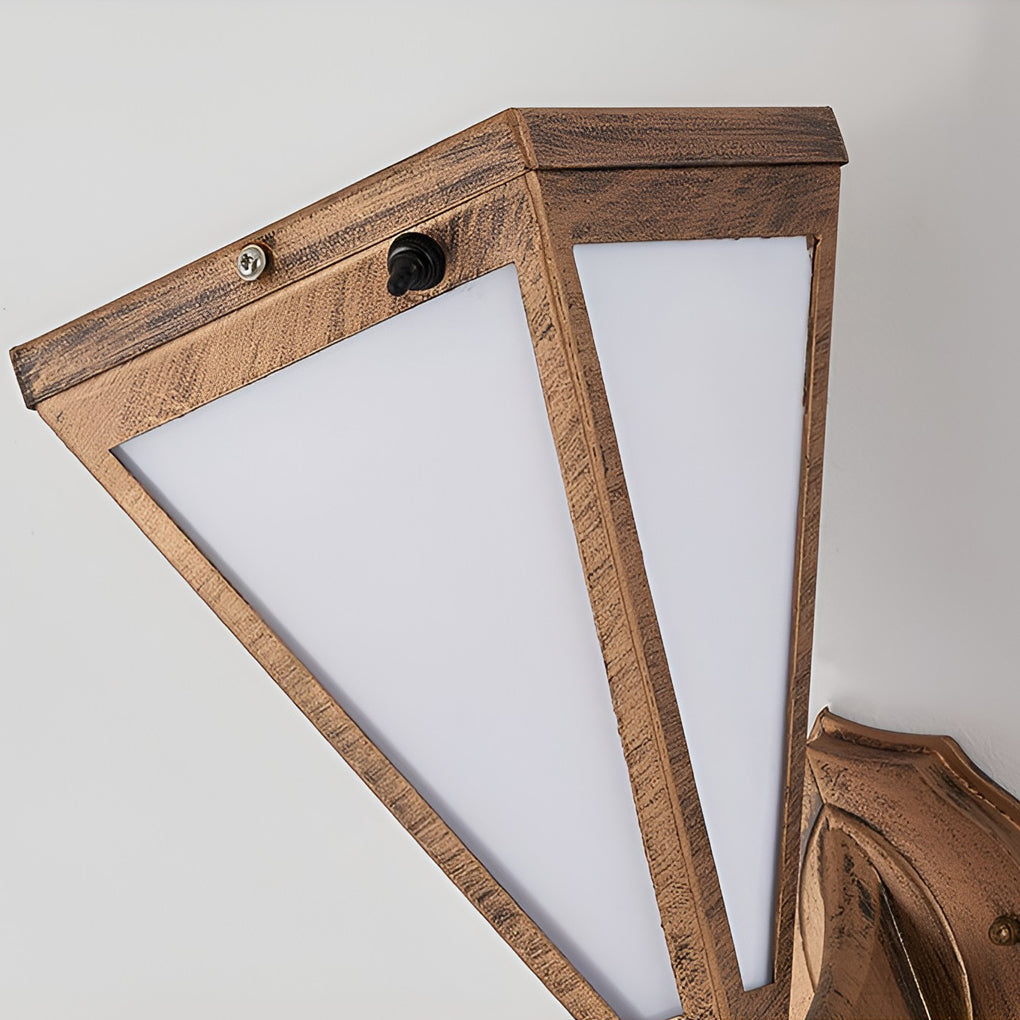 Industrial Tapered Solar LED Outdoor Wall Light