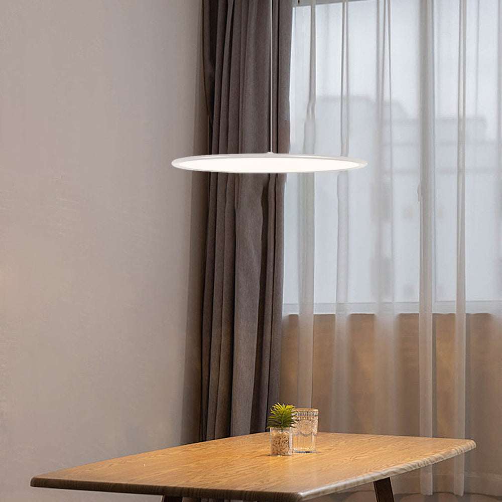 Minimalist Modern Circle Linear Industrial LED Pendant Light