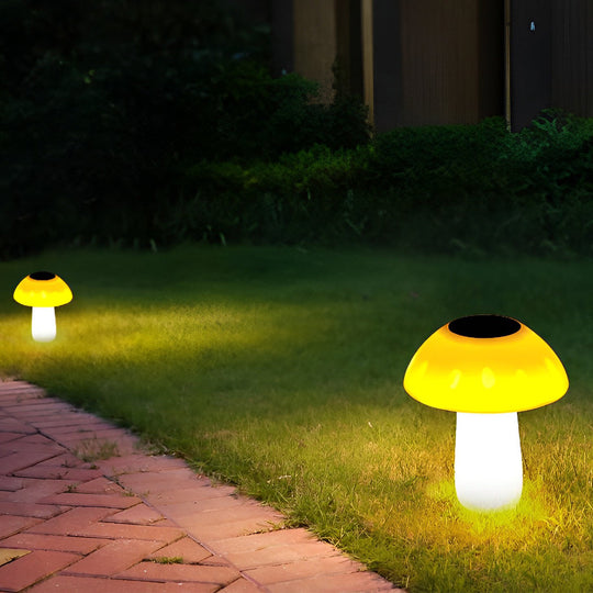 Mushroom Solar LED Outdoor Waterproof Lawn Light