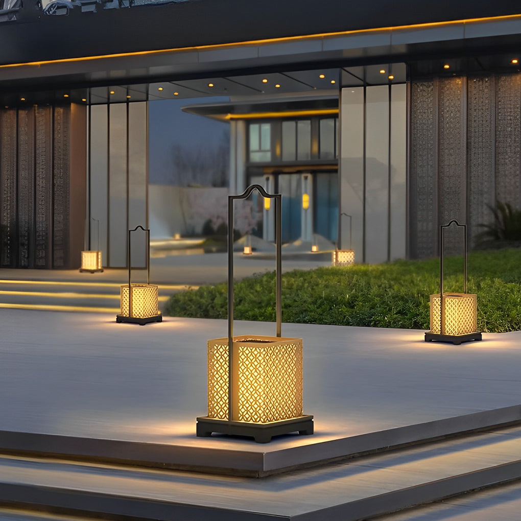 Retro Portable LED Solar Lawn Lamp – Waterproof Outdoor Light