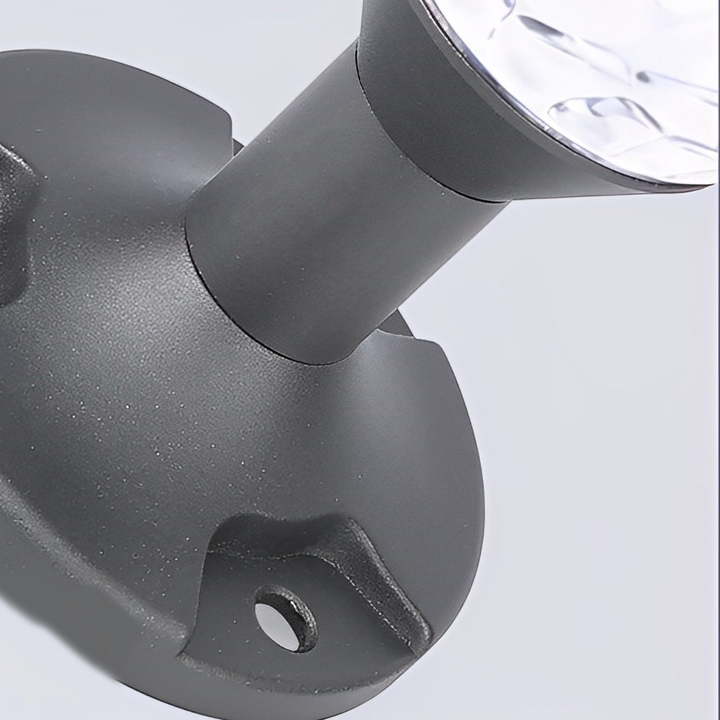 Round Waterproof Colorful Gradient Modern Solar Fence Post Lights