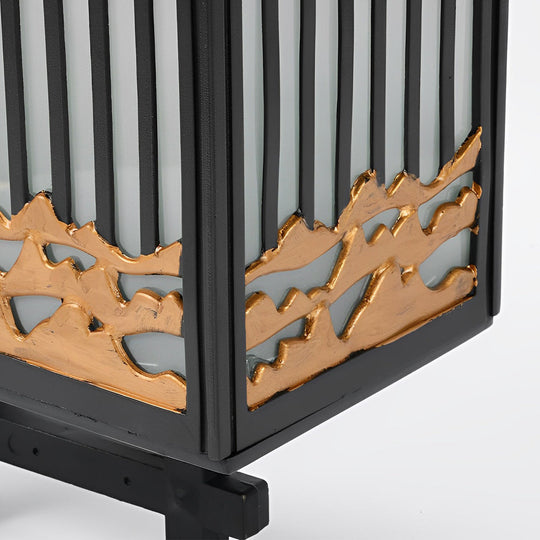 Retro Waterproof LED Black Modern Solar Wall Lights Outdoor Sconce