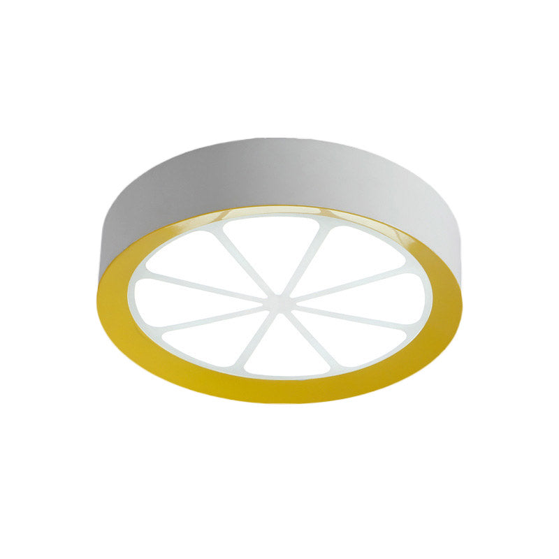 Lemon Kids Acrylic LED Flushmount Light in Warm/White Light - Ceiling Mount, White