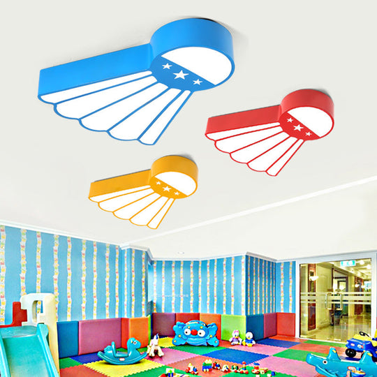Kindergarten Ceiling Mounted LED Light for Kids' Badminton Room (Blue/Green/Red)