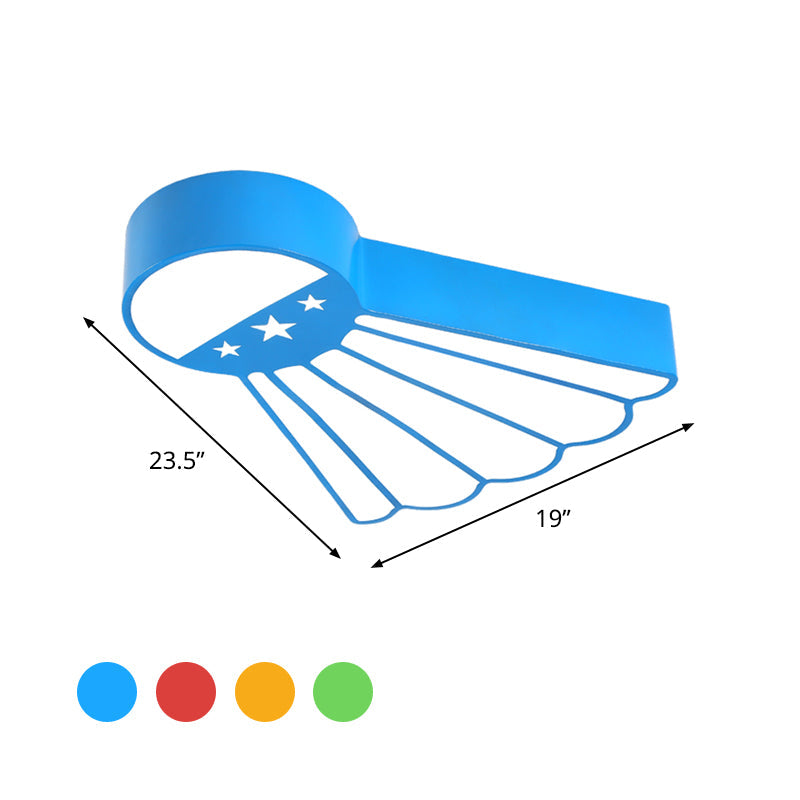 Kindergarten Ceiling Mounted LED Light for Kids' Badminton Room (Blue/Green/Red)