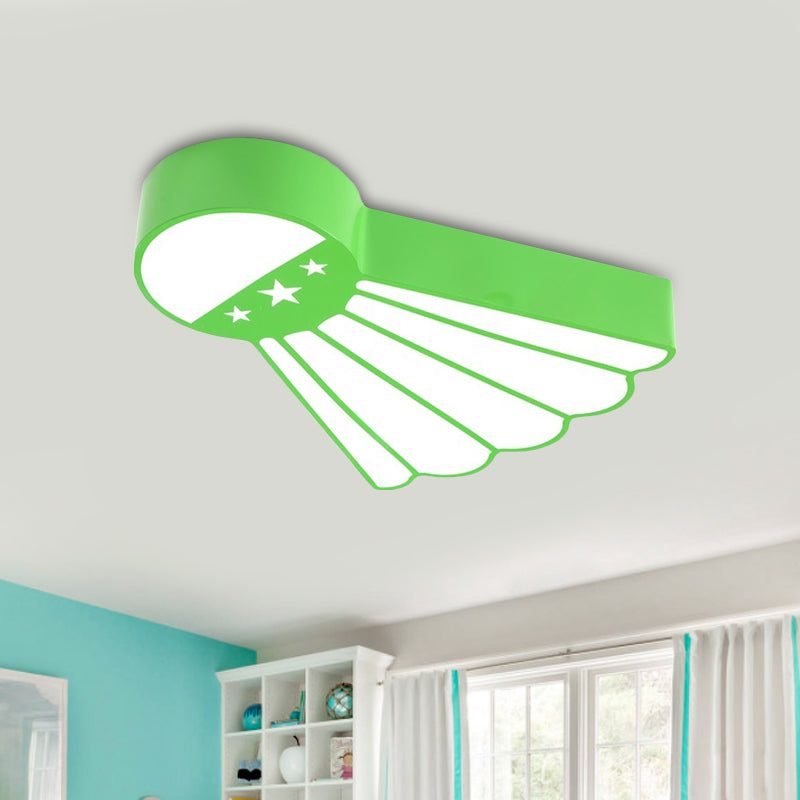 Kindergarten Ceiling Mounted LED Light for Kids' Badminton Room (Blue/Green/Red)