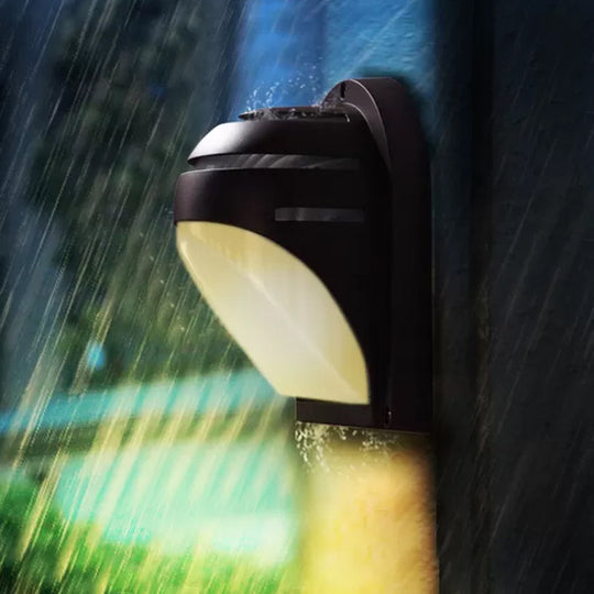 Farmhouse Flush Wall Sconce with Frosted Ribbed Glass & 1 Light