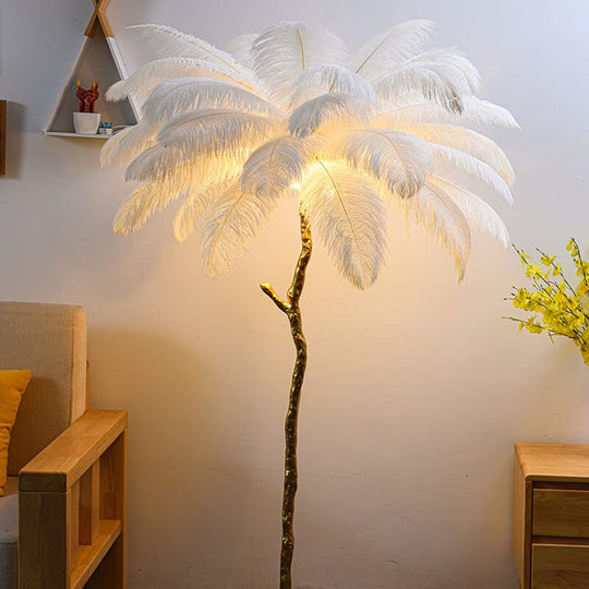 Ava Luxury Feather Floor Lamp