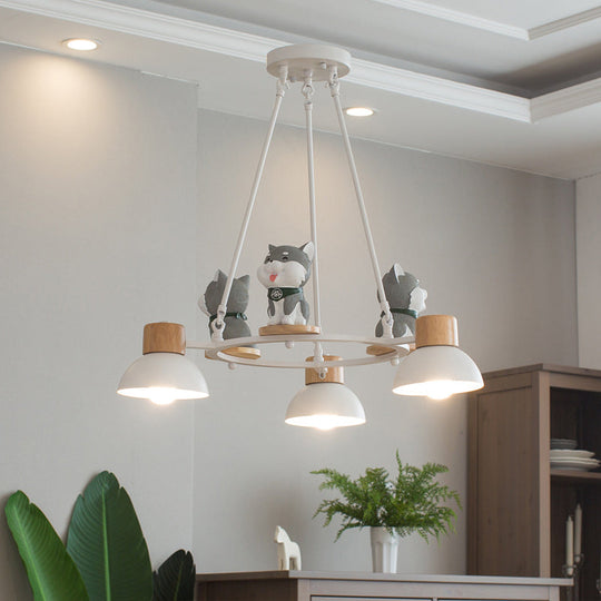 Modern Metal Dog Pendant Lights for Living Room Ceiling