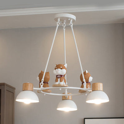 Modern Metal Dog Pendant Lights for Living Room Ceiling