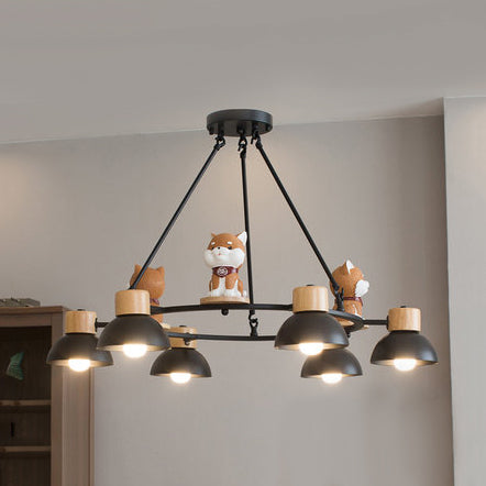 Modern Metal Dog Pendant Lights for Living Room Ceiling
