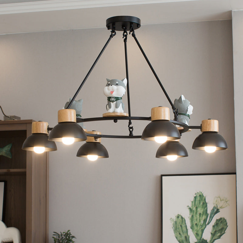 Modern Metal Dog Pendant Lights for Living Room Ceiling