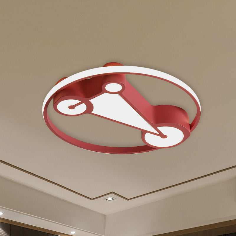 Kids' LED Ceiling Lamp in Acrylic Geometry Design - White/Pink/Blue