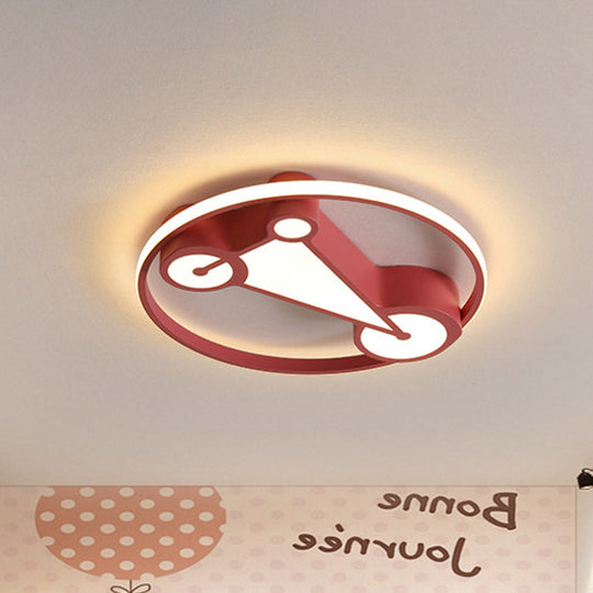 Kids' LED Ceiling Lamp in Acrylic Geometry Design - White/Pink/Blue