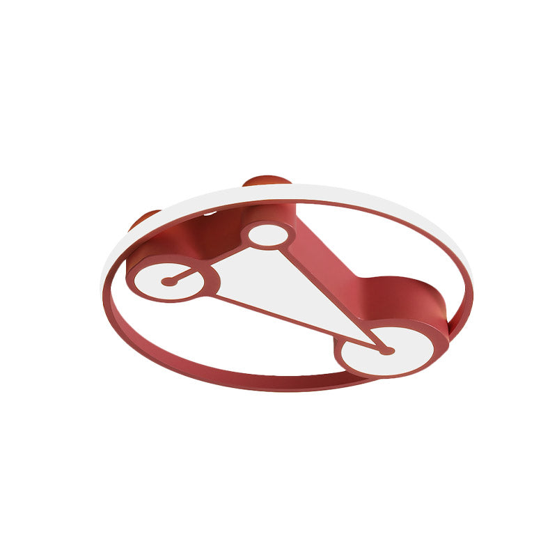 Kids' LED Ceiling Lamp in Acrylic Geometry Design - White/Pink/Blue