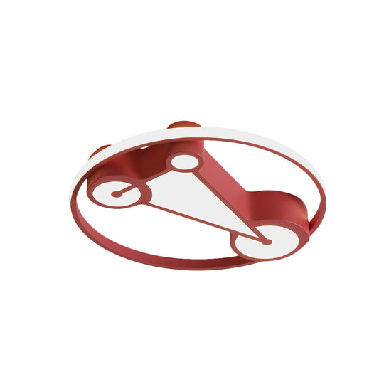 Kids' LED Ceiling Lamp in Acrylic Geometry Design - White/Pink/Blue