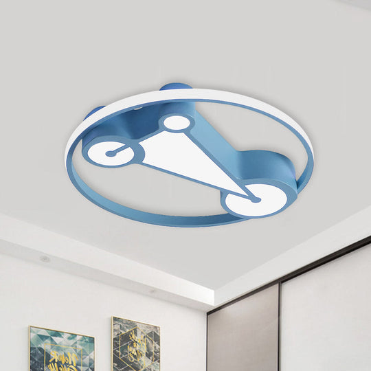 Kids' LED Ceiling Lamp in Acrylic Geometry Design - White/Pink/Blue