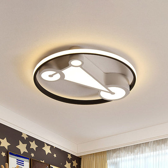 Kids' LED Ceiling Lamp in Acrylic Geometry Design - White/Pink/Blue