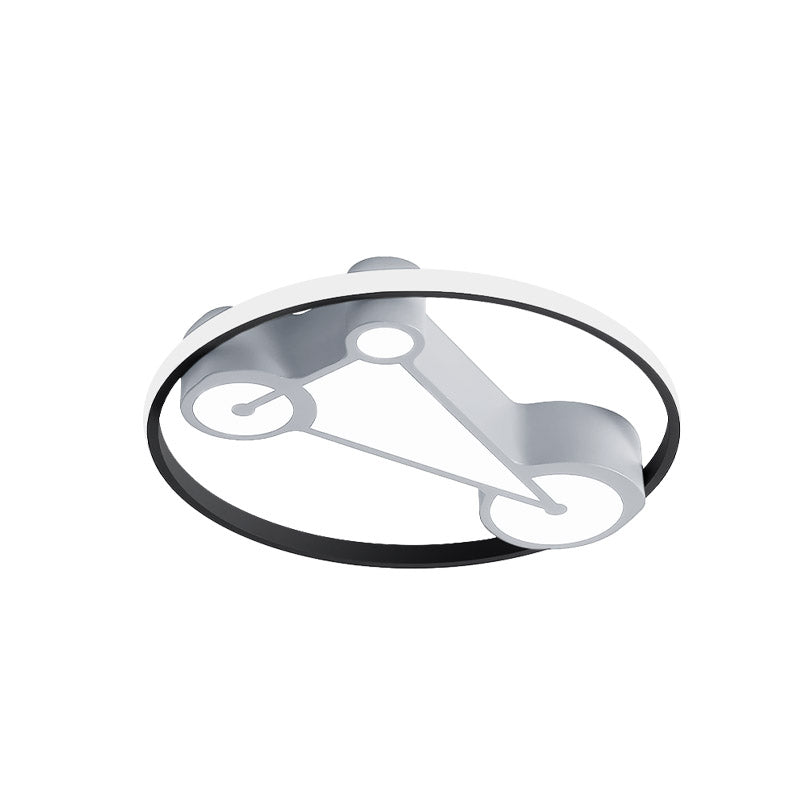 Kids' LED Ceiling Lamp in Acrylic Geometry Design - White/Pink/Blue