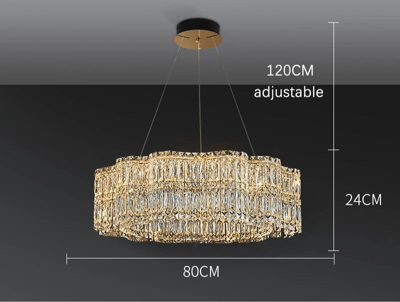 Zaria Glass Chandelier - Timeless Elegance and Luxury