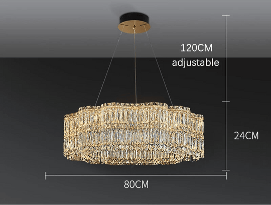 Zaria Glass Chandelier - Timeless Elegance and Luxury