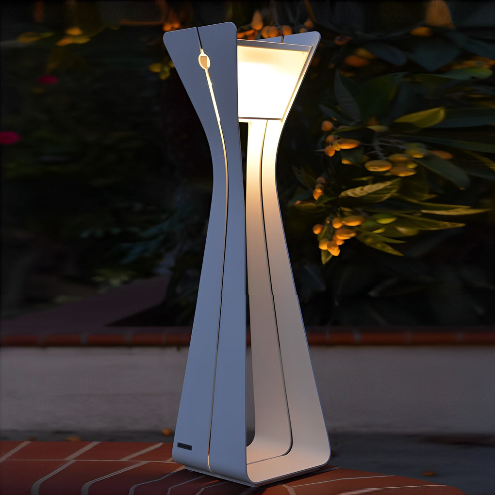 Sleek Stainless Steel Solar Pathway Light