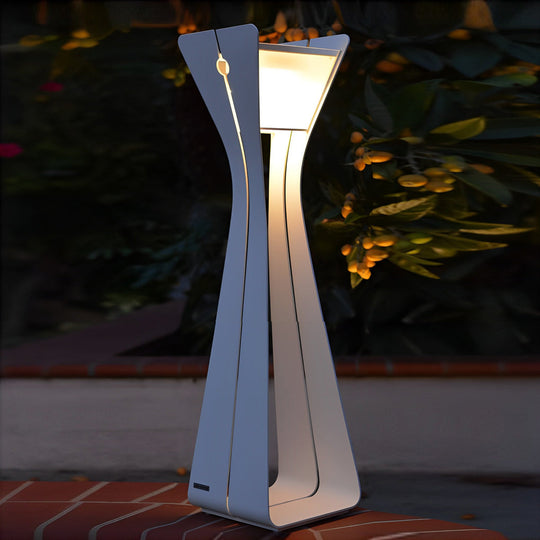 Sleek Stainless Steel Solar Pathway Light