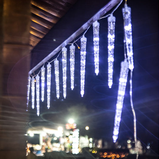 Solar LED Waterproof Icicle String Lights