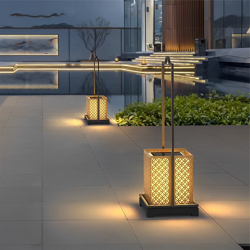 Retro Portable LED Solar Lawn Lamp – Waterproof Outdoor Light