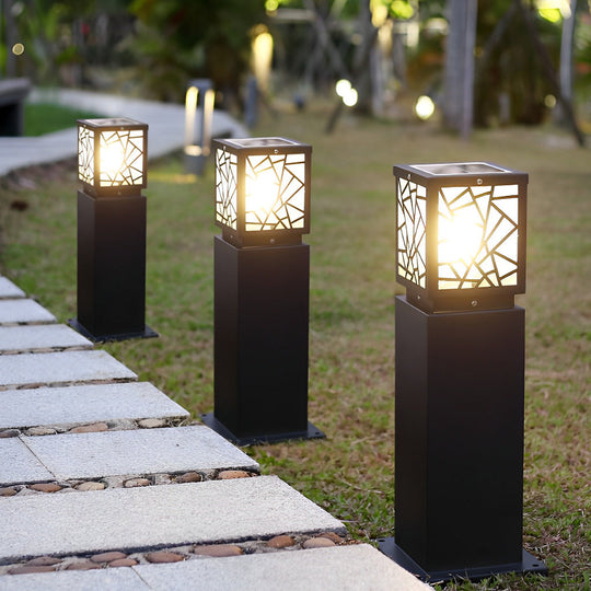 Modern Solar LED Outdoor Bollard Path Lights
