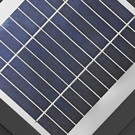 Square Crystal Glass Ball LED Waterproof Solar Fence Post Lamp